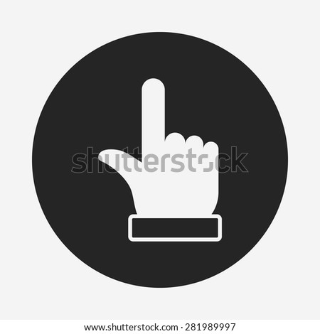 Finger arrow icon