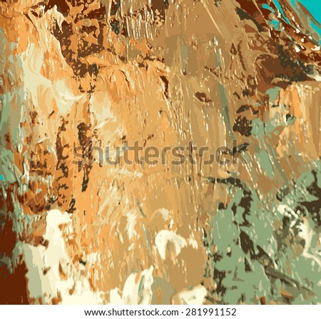 abstract hand draw oil painting composition, vector background