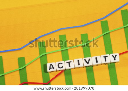 Business Term with Climbing Chart / Graph - Activity
