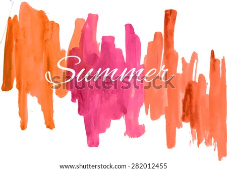 Hand paint watercolor background. Vector illustration