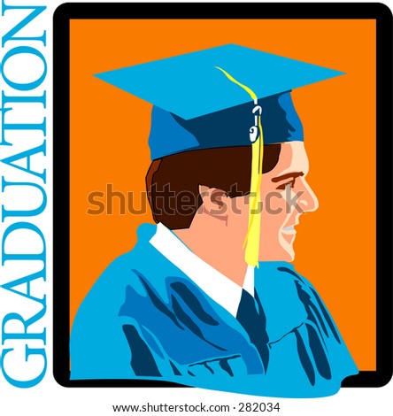 Happy graduate kid