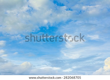 image of clear sky on day time for background usage