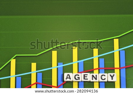Business Term with Climbing Chart / Graph - Agency