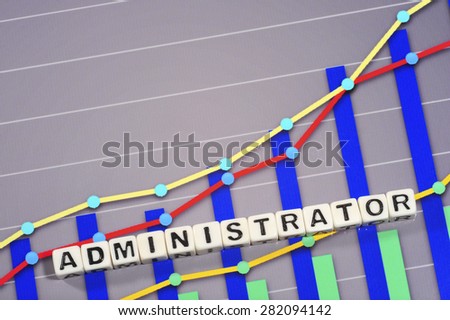 Business Term with Climbing Chart / Graph - Administrator