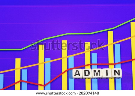 Business Term with Climbing Chart / Graph - Admin