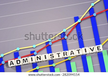 Business Term with Climbing Chart / Graph - Administrative