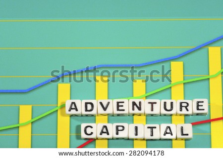Business Term with Climbing Chart / Graph - Adventure Capital
