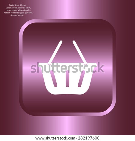Vector shopping basket icon