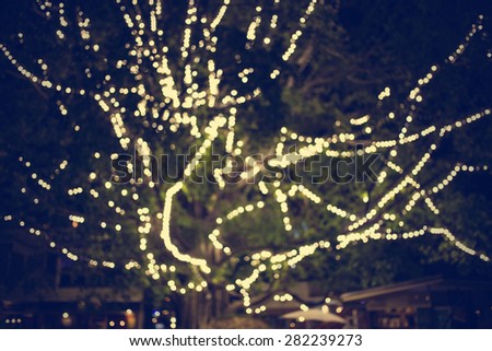 City night light blur bokeh , bokeh background - vintage effect style pictures.