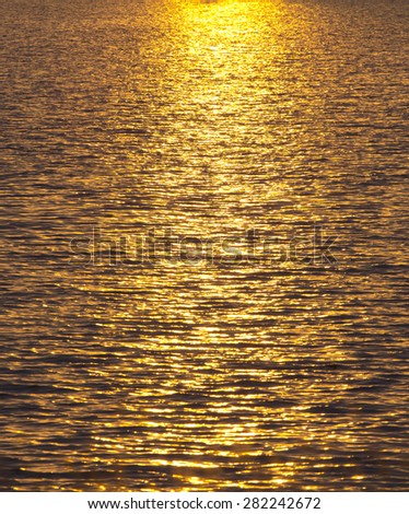Sunset water background, picture of the surface water in the sunset time, Natural beautiful thing to me.