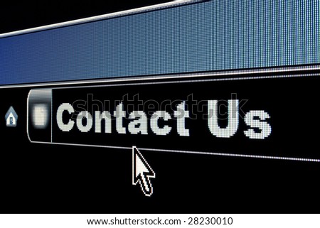 Internet Contact Us concept for a webpage Royalty-Free Stock Photo #28230010