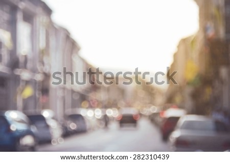 Blurred traffic road abstract background.