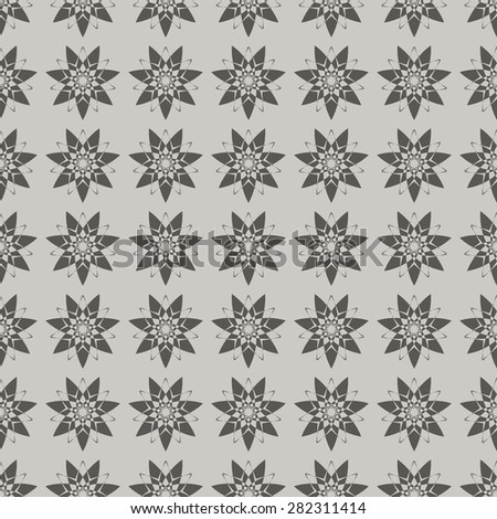 seamless  ornament  in the gray color palette