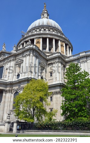 view of St Paul's Cathedral in London