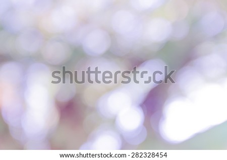 Beautiful bokeh derive from nature blurred use as background