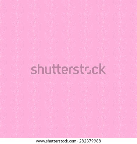 Vector creative hand-drawn abstract seamless pattern of stylized leaves in a pale pink color