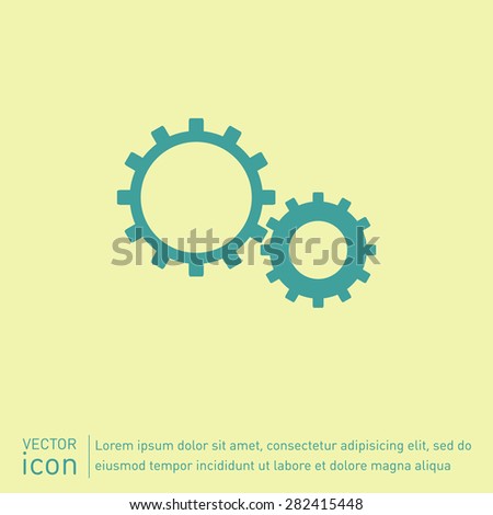 symbol settings. cogwheel, icon setting and repair