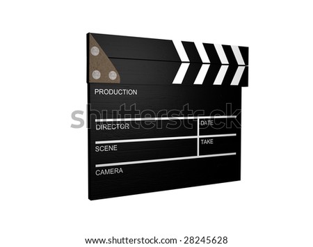 3d Clapperboard,Film Slate