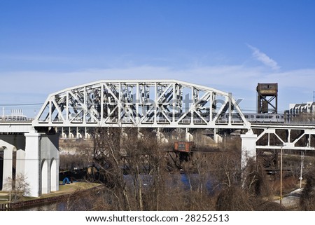 Bridge in Cleveland - spring time.