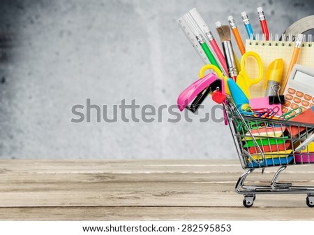 Education, Back to School, Shopping. Royalty-Free Stock Photo #282595853