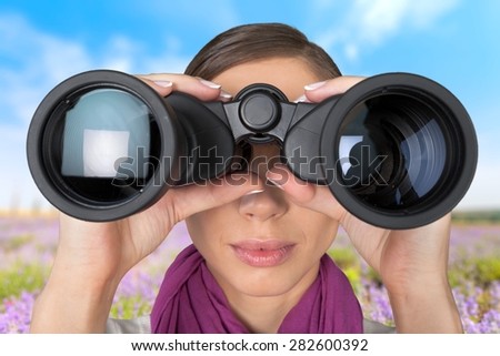 Binoculars, Finding, Women.
