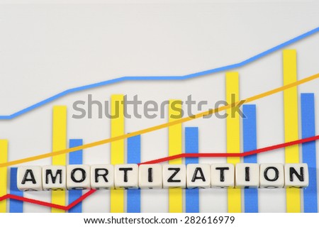 Business Term with Climbing Chart / Graph - Amortization
