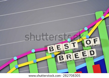 Business Term with Climbing Chart / Graph - Best Of Breed