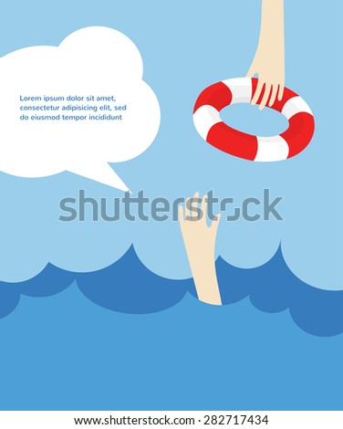  drowning man screaming for help. summer danger