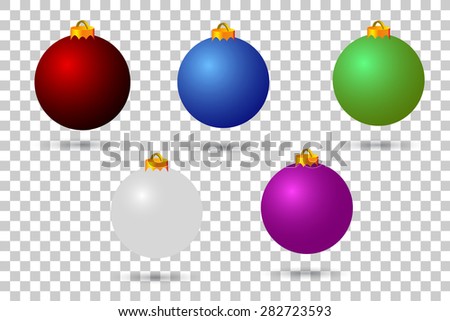 various colour christmas balls
