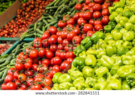 vegetable Market  Royalty-Free Stock Photo #282841511