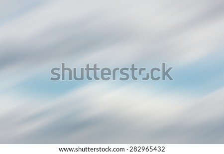Defocused natural sky background with motion blur