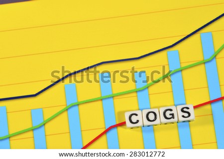 Business Term with Climbing Chart / Graph - Cogs