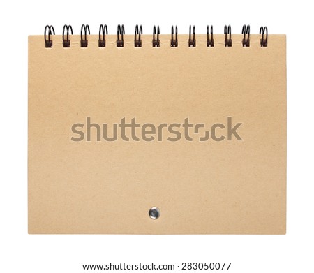 notepad isolated on white background