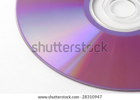 compact disc, cd, dvd on a white background