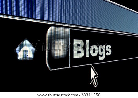 Blogs concept on an internet browser URL address Royalty-Free Stock Photo #28311550