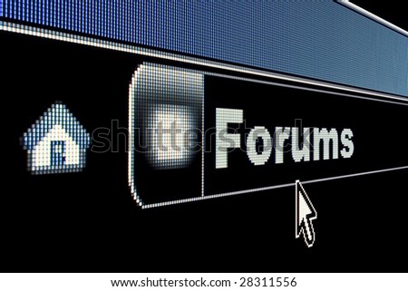 Forums concept on an internet browser URL address Royalty-Free Stock Photo #28311556