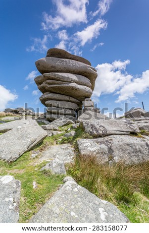 The cheesewring in Cornwall England uk