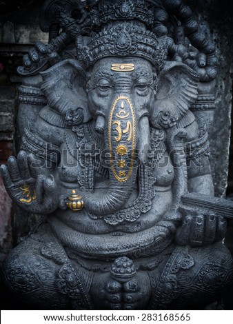 statue of ganesha in Kuta Bali, indonesia Royalty-Free Stock Photo #283168565