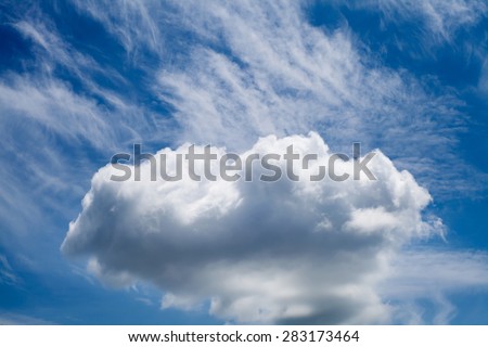 blue sky background with white clouds during day