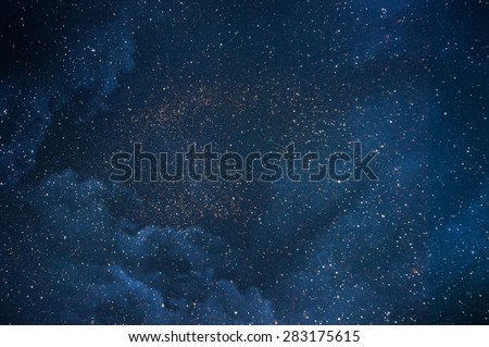 Night sky with stars  Royalty-Free Stock Photo #283175615