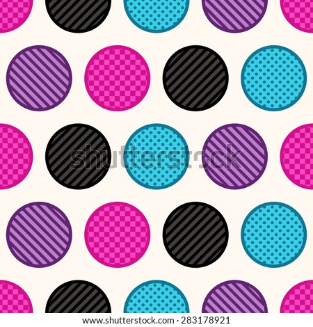 seamless texture colorful circle dots background