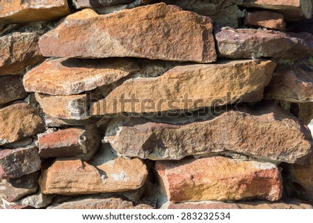 Rough stone wall background