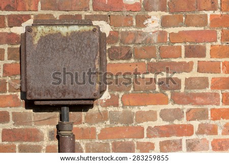 old red brick wall 
