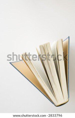 Book photographed from above