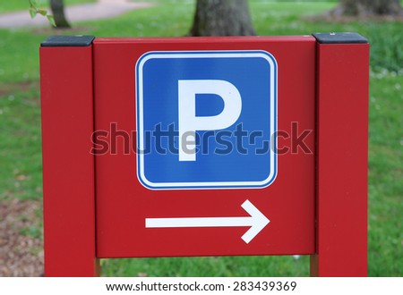 "Parking" Sign in Devon, England, UK