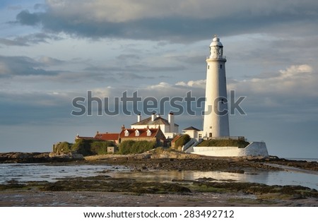 St Mary's Lighthouse in the Evening Light.