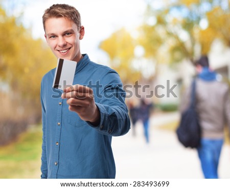 cool young-man credit card