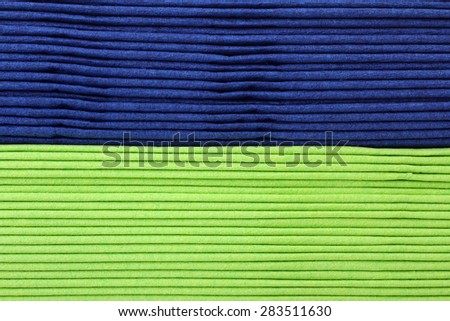 Serving colored paper napkins closeup