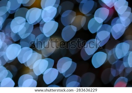 Color lights blur background