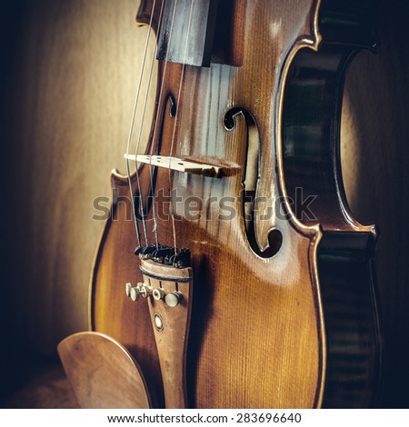 Still life with vintage violin